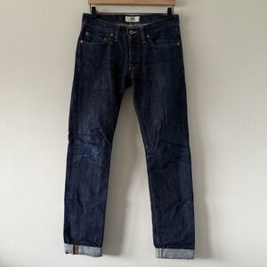 Tellason Slim Tapered Fit Jeans Mens 29 Denim Made in USA Hipster Cone Mills 14